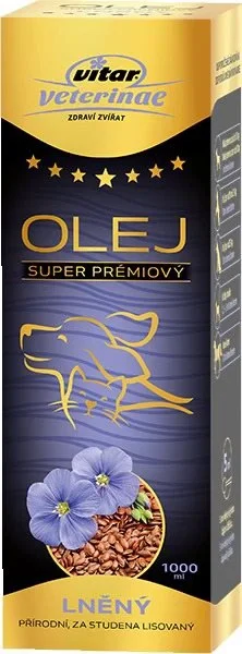 VITAR VETERINAE Ľanový olej, 1000ml