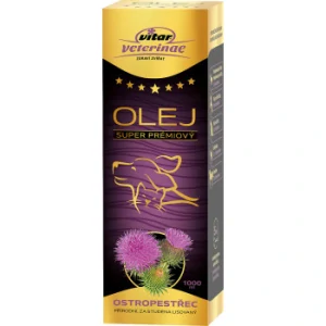 VITAR VETERINAE Ostropestrecový olej, 1000ml