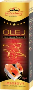 VITAR VETERINAE Lososový olej, 1000ml