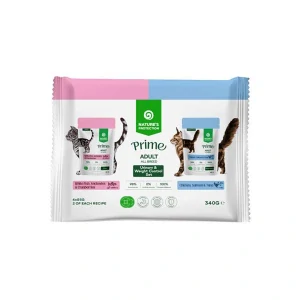 NATURES PROTECTION Prime Cat Kapsička pre dospelé mačky Wet Set, 4x85g