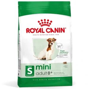 Royal Canin Mini Adult 8+ Granule pre dospelé starnúce psy, 8kg