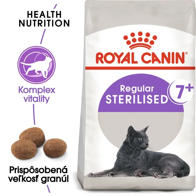 ROYAL CANIN Sterilised 7+ Granule pre starnúce kastrované mačky, 3,5kg