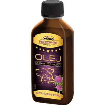 VITAR VETERINAE Ostropestrecový olej, 200ml